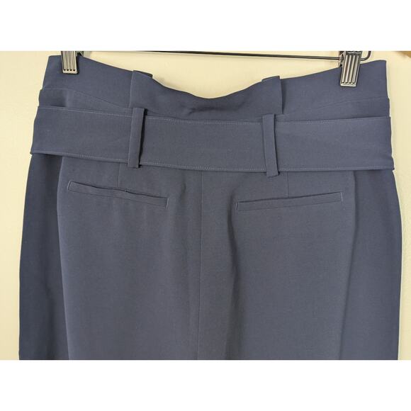 Boden Navy Blue Melina Paperbag Tie Waist Trouser Pant - Picture 7 of 9